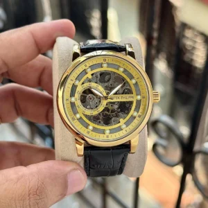Premium Patek Philippe Watch Gold Tone Automatic For Men
