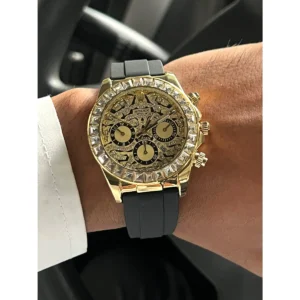 Premium Rolex Tiger Watch Gold For Men