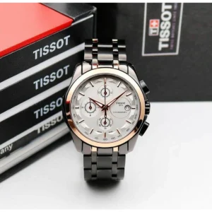 Premium Tissot 1853 Couturier Watch White Dial For Men