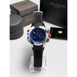 Stylish Jacob Chrono Watch Black Blue For Men