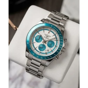 Stylish Longines Conquest Chronograph Watch For Men