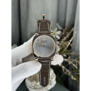 Stylish Panerai Radiomir Quaranta Watch Brown White For Men
