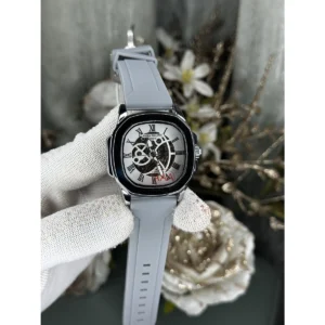 Stylish Patek Philippe Automatic Watch Silver Grey For Men