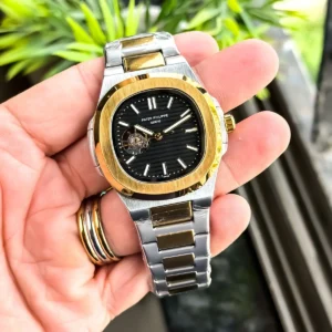 Stylish Patek Philippe Watch Gold TT Black For Men