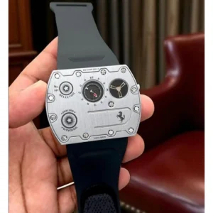 Stylish Richard Mille Rm Titanium Watch Silver For Men