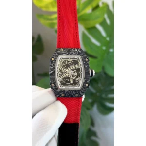 Stylish Richard Mille Rm67 02 Watch Red Strap For Men
