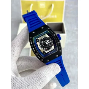 Stylish Richard Mille Skeleton Watch Blue For Men