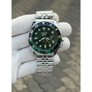 Stylish Seik0 5 Sports Watch Gmt Swift Movement Back Open For Men